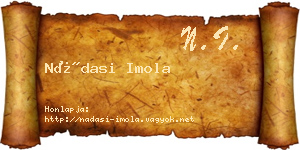 Nádasi Imola névjegykártya